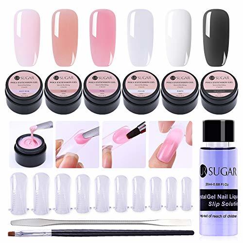 Social UR SUGAR 15ml Poly Nail Gel Kit Gel Constructor Uñas Gel Kit