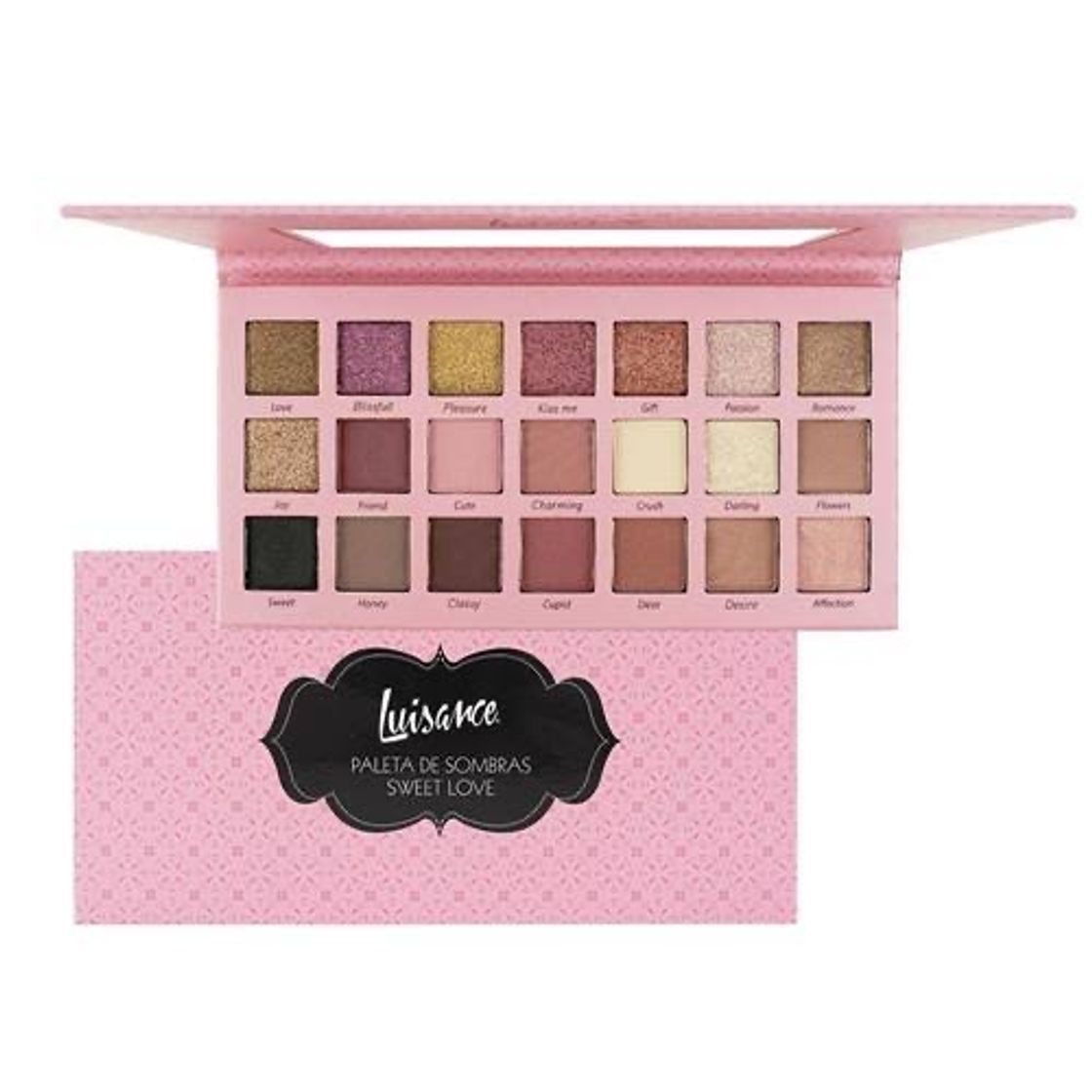 Moda paleta de sombras 21 cores sweet love - luisance