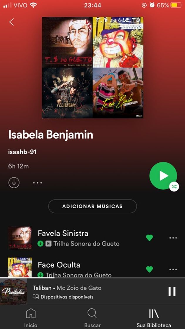 Moda Minha playlist Spotify