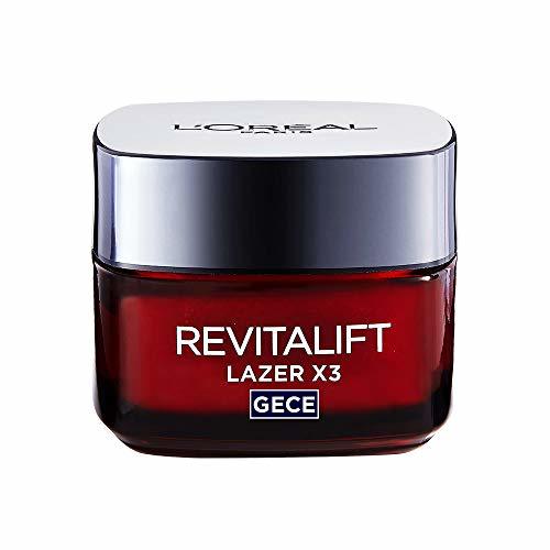 Beauty L'Oréal Paris Revitalift Láser x3 - Crema antiedad de noche con ácido hialurónico