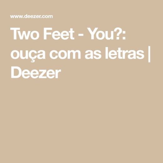 Two feet 