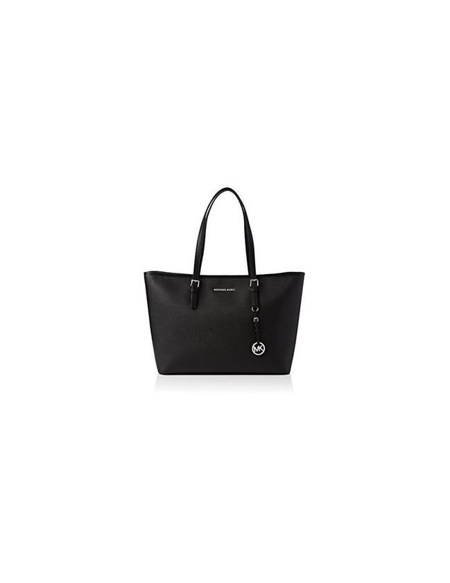 Michael Kors Jet Set Medium Travel, Bolso Totes para Mujer, Negro (Black)