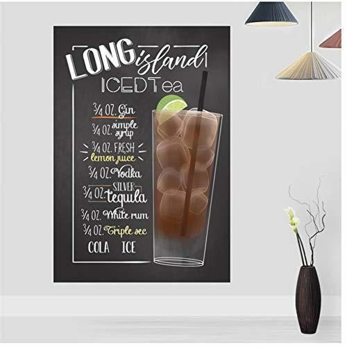 Long Island Iced Tea Cocktail Bar Bebidas y carteles de cócteles Cartel