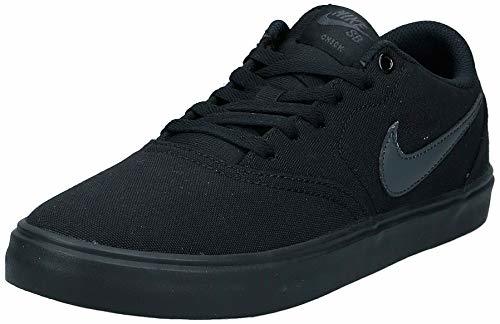 Fashion Nike SB Check Solar Cnvs, Zapatillas de Skateboarding para Hombre, Negro