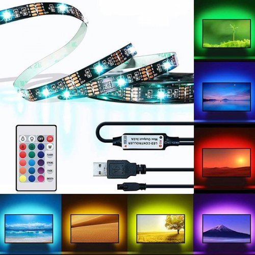 Fashion Tira LED RGB USB c/comando