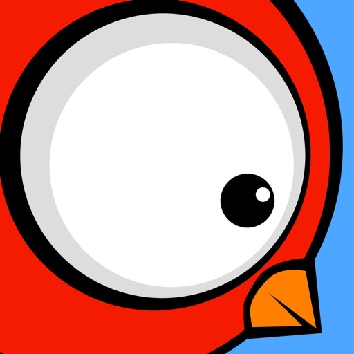 Apps Bird Poderoso: La aventura de Flappy imposible y cielo infinito volando camino de un nuevo héroe legendario juego de acción con pequeñas alas, super grandes ojos, y un gran éxito cara bonita.