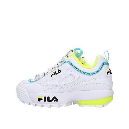 Product Zapatos de niña Zapatillas de Deporte FILA Disruptor en Cuero Blanco 1010851.92Q