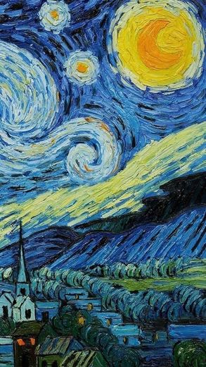 Wallpaper Van Gogh - A noite estrelada/The starry night 🌌💙