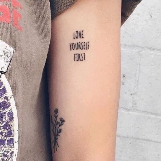 Restaurants Tatuagem amor próprio em primeiro lugar 💖