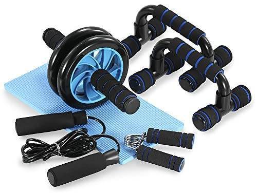 Social TOMSHOO Conjunto de Rolos de Roda 5 em 1 Roda Abdominal + Ba