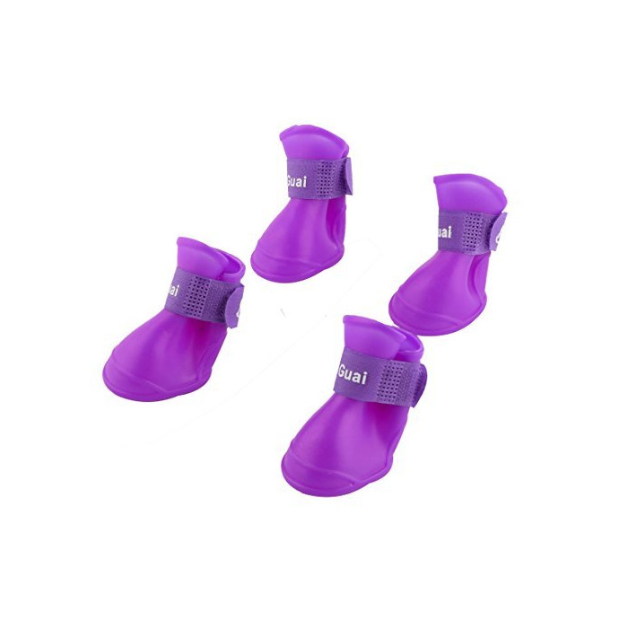 Producto DealMux Rubber Gancho Loop fecho Water Dog Pet Resistente Animal Sapatos Pé