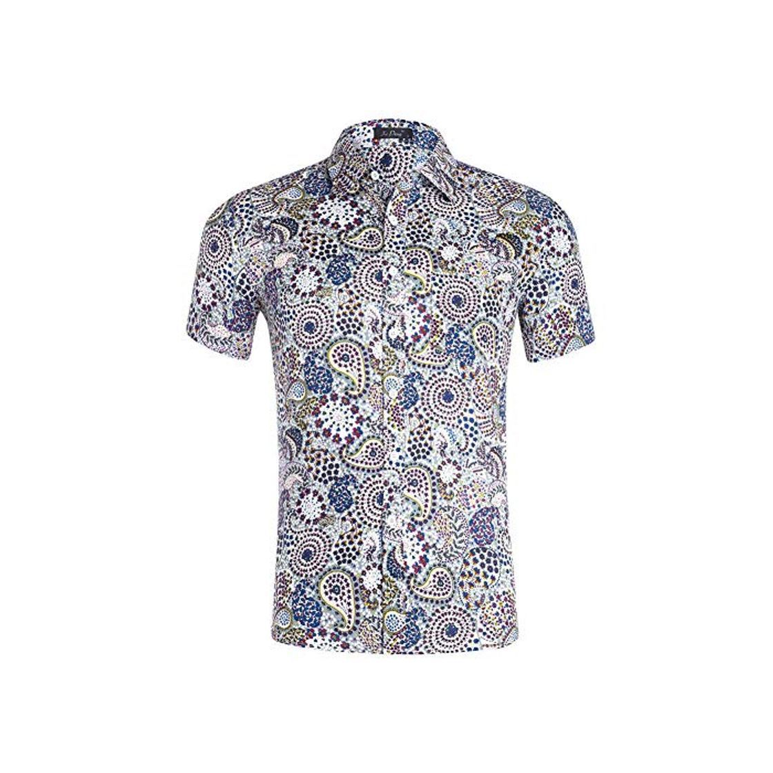 Moda EverNight Camisa De Gran Tamaño para Hombre Estampado Casual Hawaii Beach Seaside