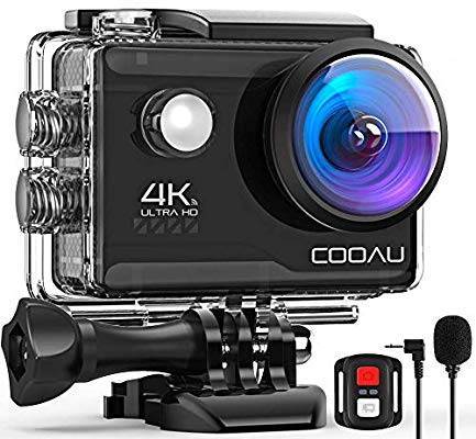 Fashion COOAU Sports Camera 4K WiFi 20MP Câmera de ação submersa em 