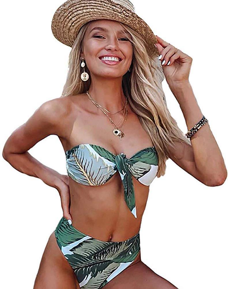 Fashion JFan Mulheres Bikini Set Swimsuit 2019 Push up Floral Bikini