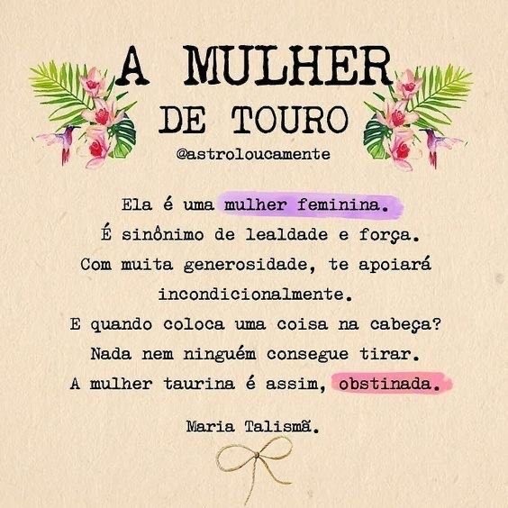 Moda Signo touro