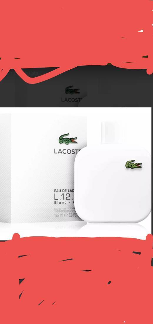 Moda Perfume Lacoste Blanc 100ml Eau De Toilette

