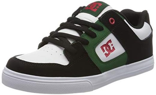 DC Shoes Pure, Zapatillas de Skateboard para Niños, Blanco