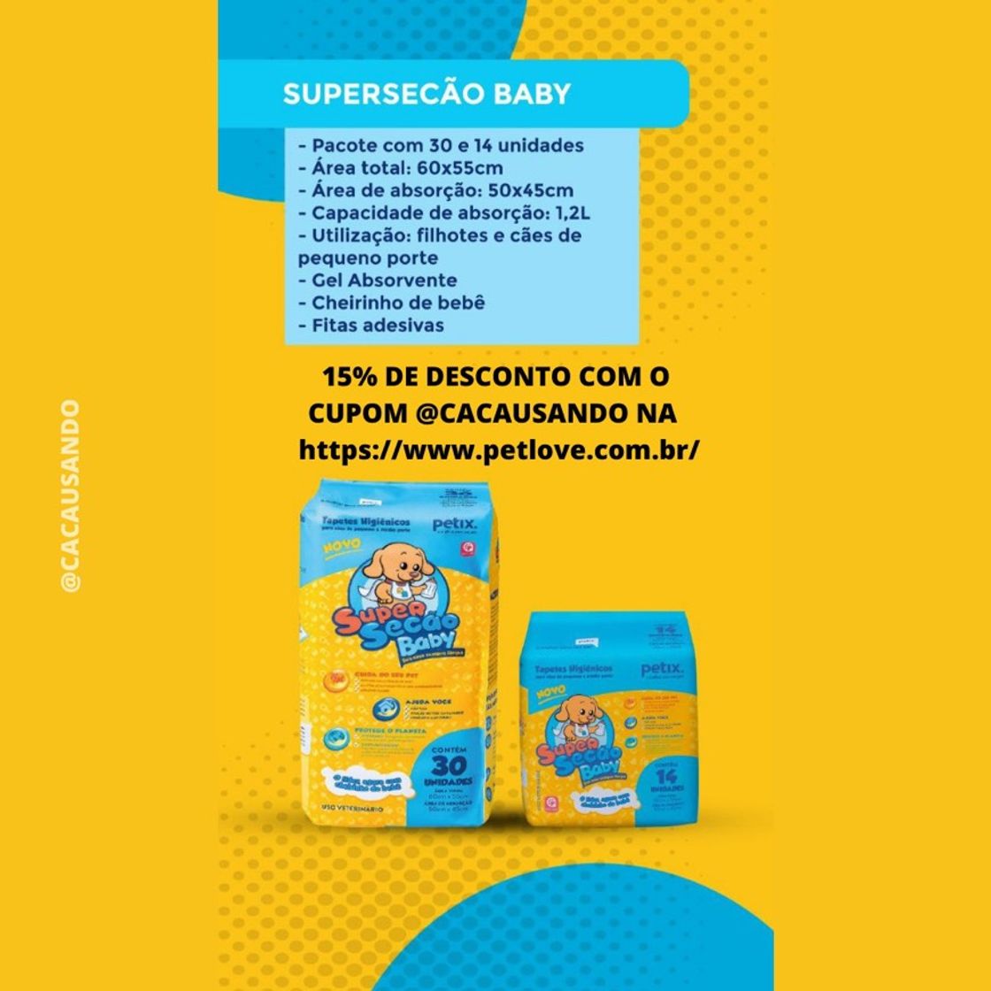 Moda Supersecão Baby - Tapete Higiênico para cães 