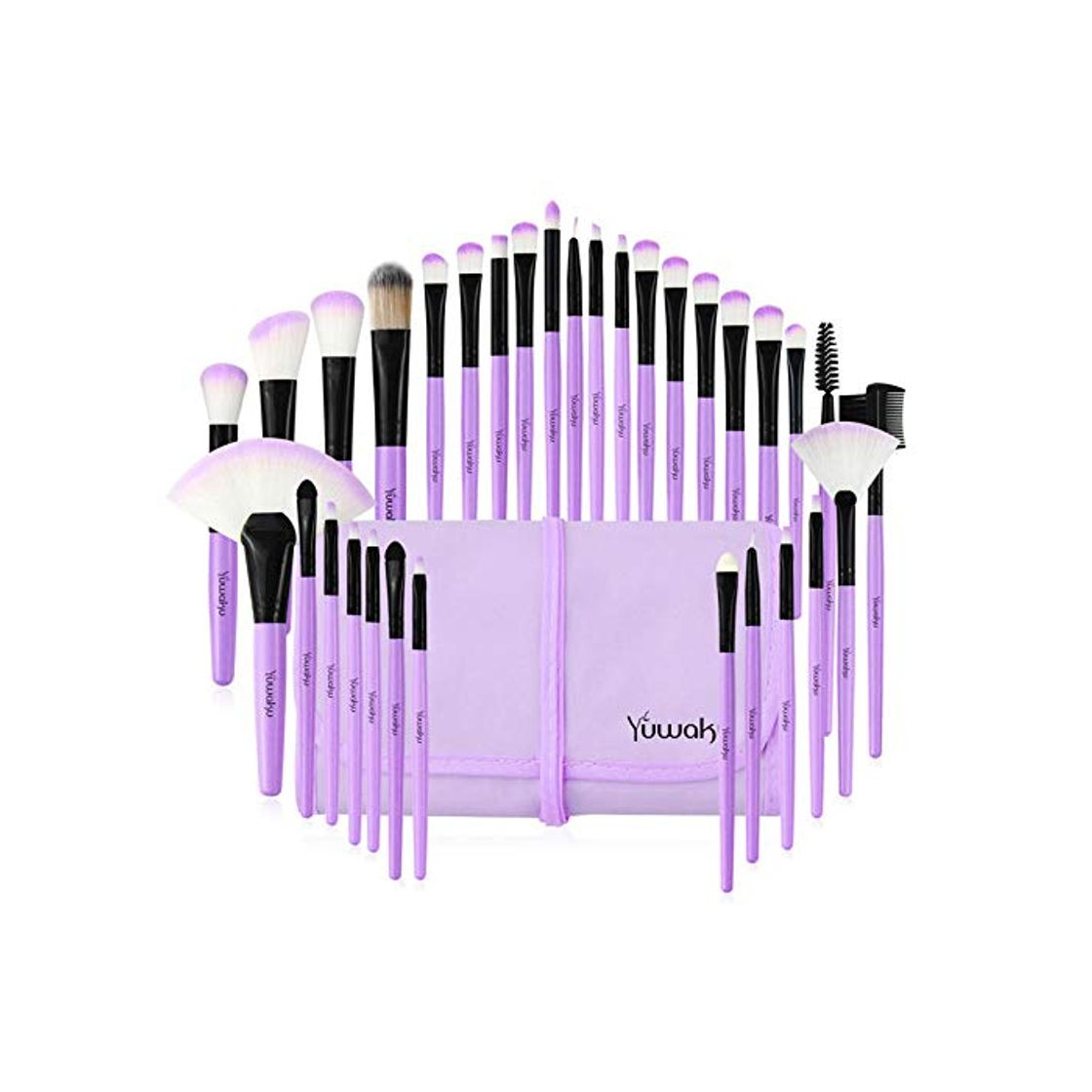 Social Juegos de pinceles de maquillaje Fanxp® 32Pcs con bolsa Sombra de ojos