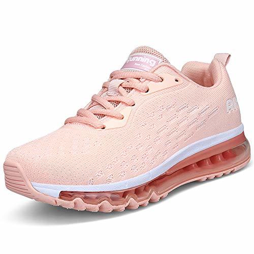 Social Mujer Zapatillas Deporte para Zapatillas de Ligeras Running Transpirables Cómodas Correr para