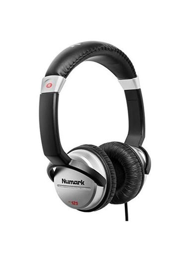 Numark HF125 - Auriculares de DJ Profesionales Ultraportátiles con Cable de 1