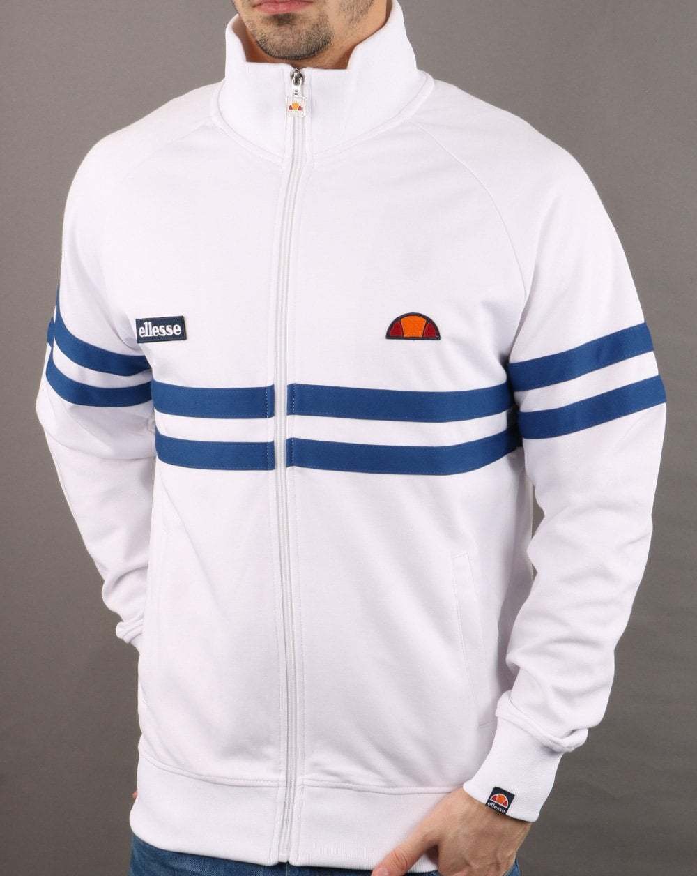 Products ELLESSE RIMINI TRACK TOP WHITE/NAVY