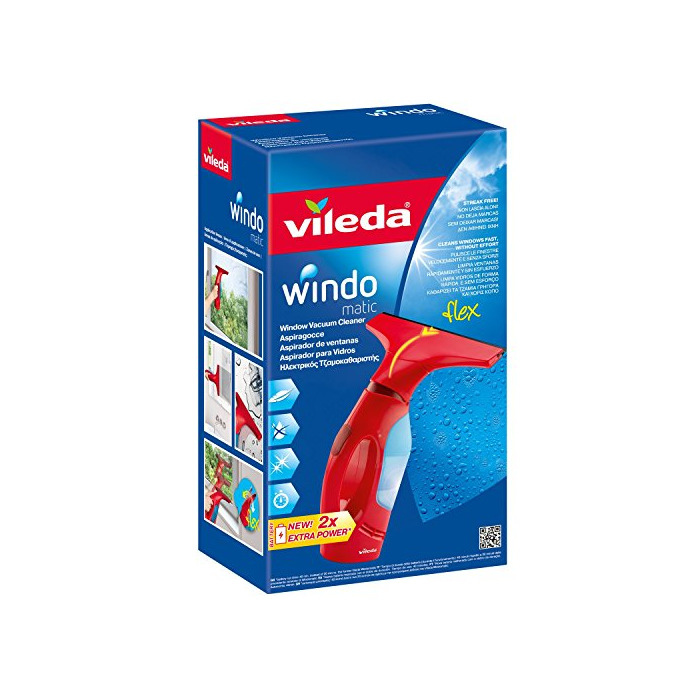 Producto Vileda Windomatic - Aspirador de ventanas con labio de goma