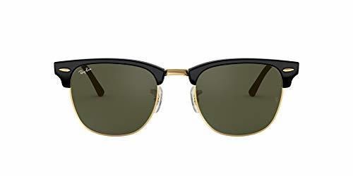 Ray-Ban Clubmaster RB3016 W0365 - Gafas de sol para hombre, Negro