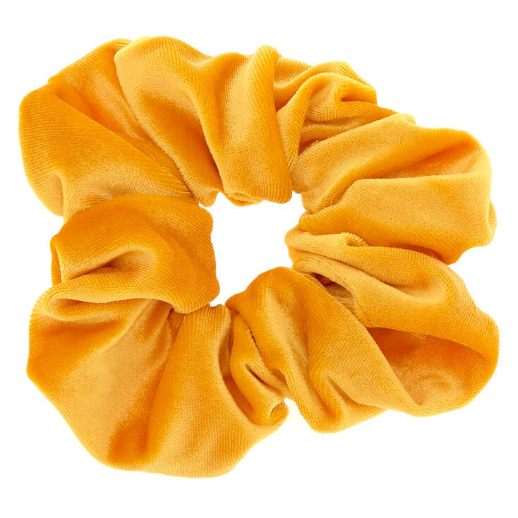 Fashion Claire's mustard velvet scrunchie 