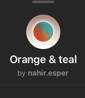 Social Orange & teal