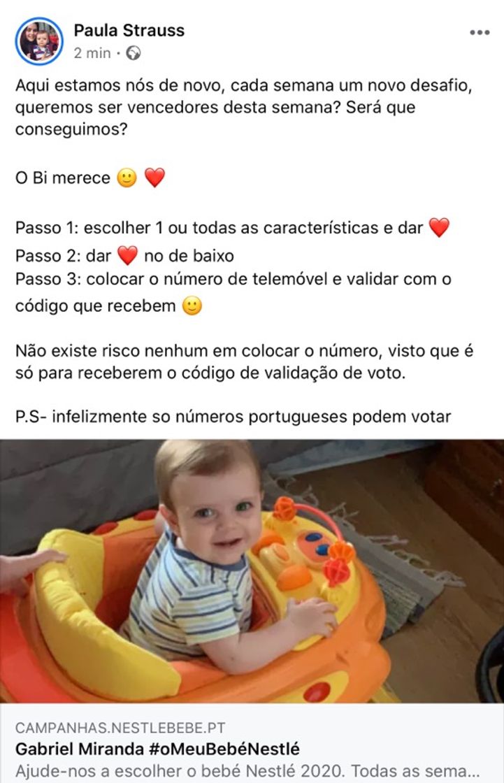 Social Bebé Nestlé 