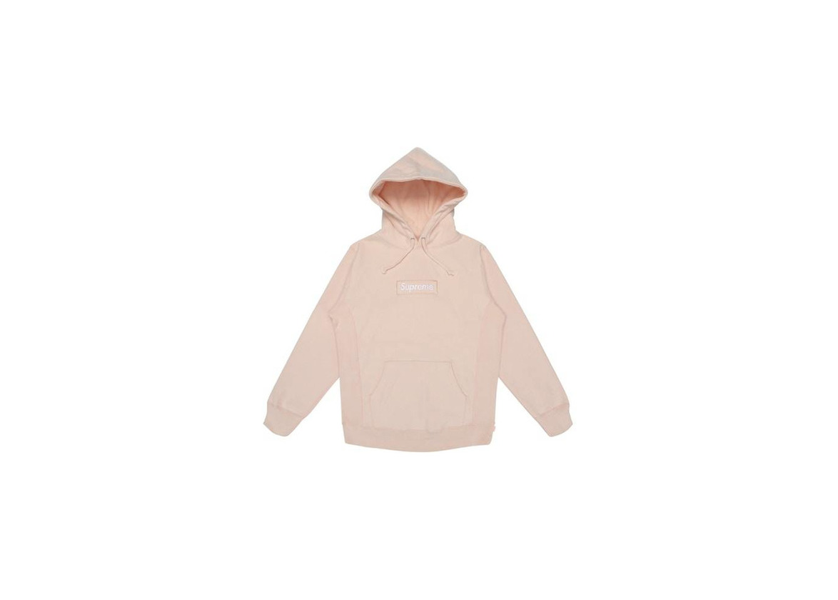 Products Supreme Box Logo Hoodie Peach