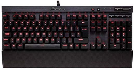 Corsair K70 LUX - Teclado mecánico Gaming, retroiluminación LED roja, Rojo