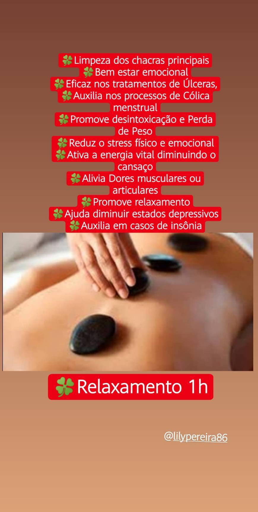 Producto Massagens relaxamento Hot Stones