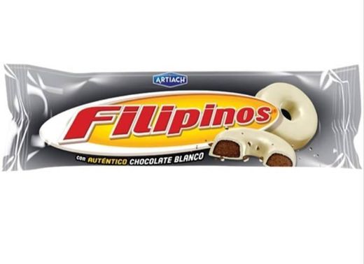 Filipinos de chocolate branco. 