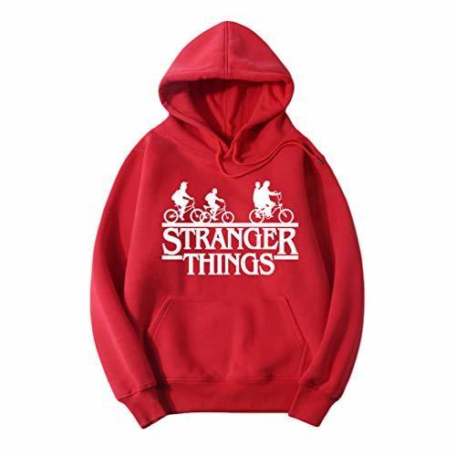 Fashion Ketamyy Hombre Mujer Stranger Things Sudaderas De Gorro Gráfico Bicicleta Impresión Sudaderas