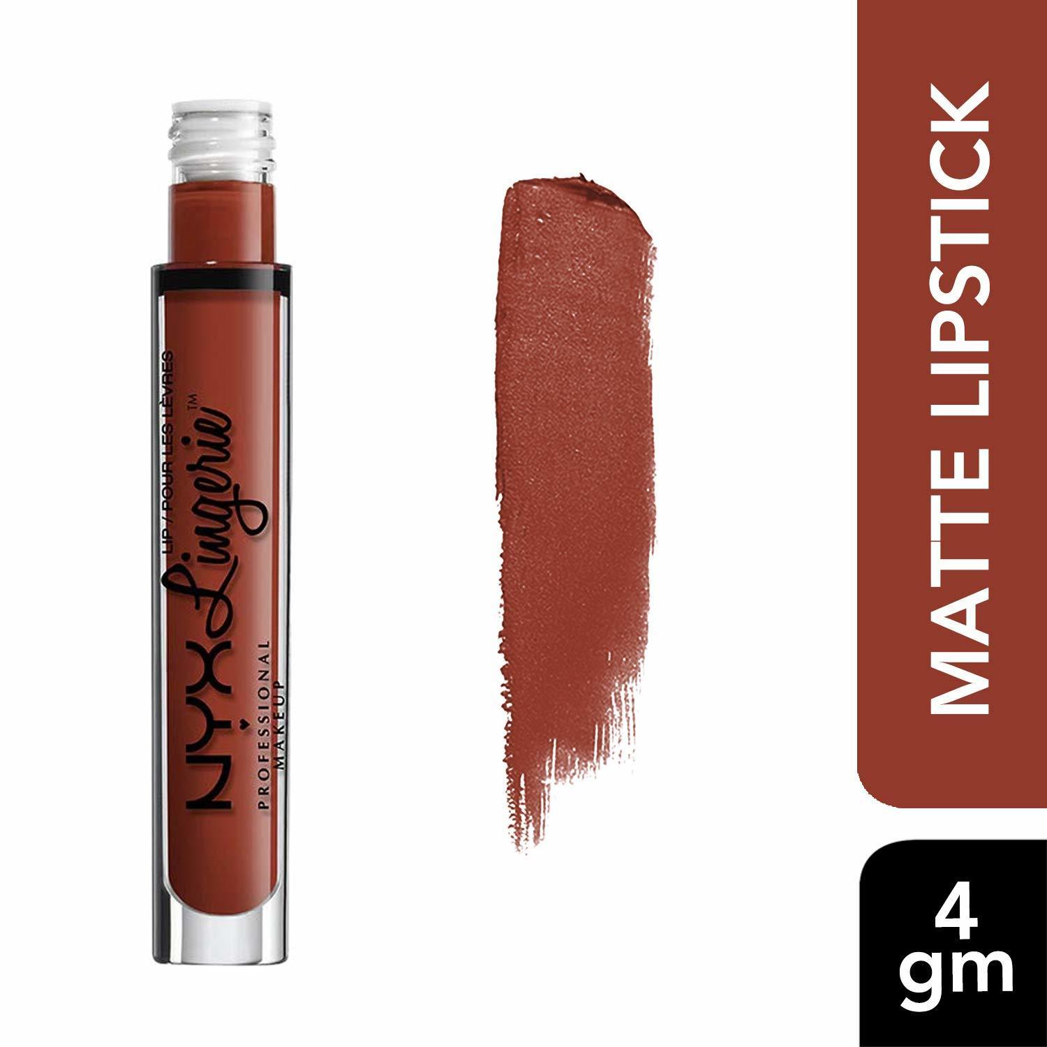 Belleza NYX Professional Makeup Pintalabios Lip Lingerie Liquid Lipstick, Acabado cremoso y mate,