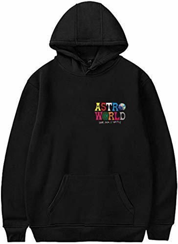 PANOZON Sudadera Hombre Impresión de Travis Scott Astroworld Pull-Over Chaqueta con Capucha