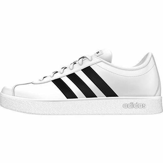 adidas VL Court 2.0 K, Zapatillas de Tenis Unisex Niños, Blanco