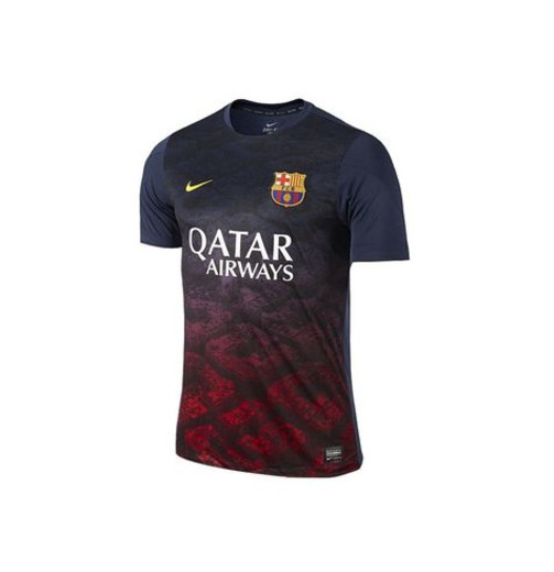Nike Breathe FC Barcelona Stadium SS Home Camiseta, Hombre, Azul