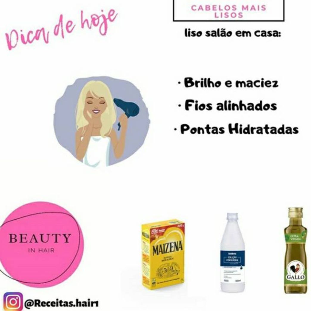 Alisamento caseiro 
