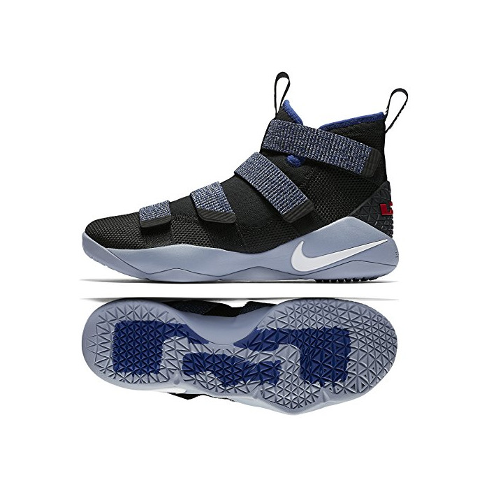 Moda NIKE Lebron Soldier XI 897644 005 Black/White/Deep Royal Blue Men's Basketball Shoes