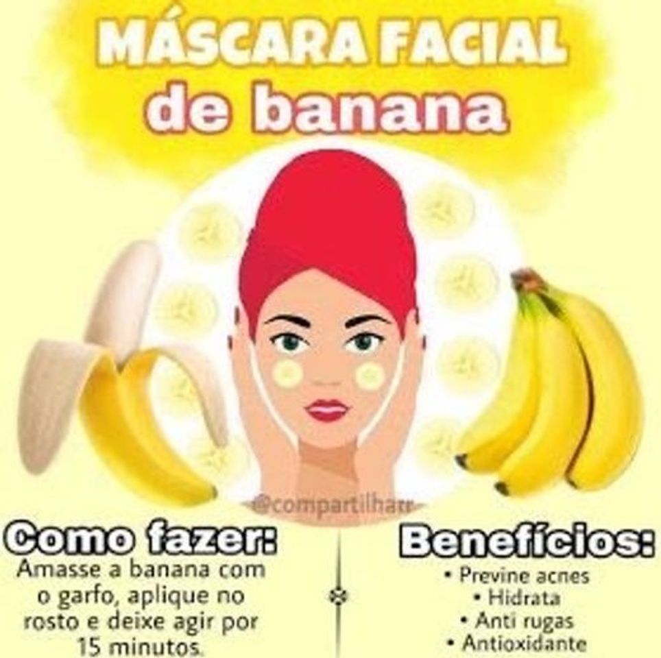 Fashion Máscara facial de banana