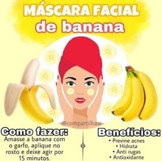 Máscara facial de banana