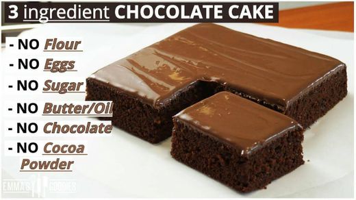 3 Ingredient Chovolate Cake! Lock Down Cake Recipe!