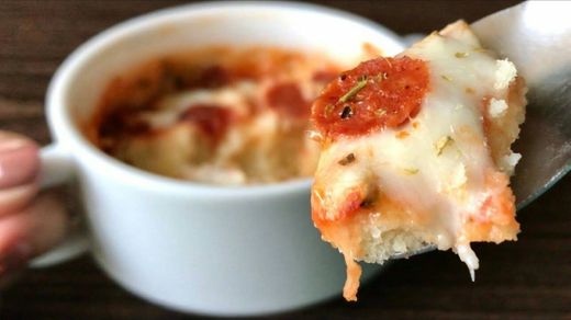 Microwave Pizza Recipe | Eggless Pizza in a Mug