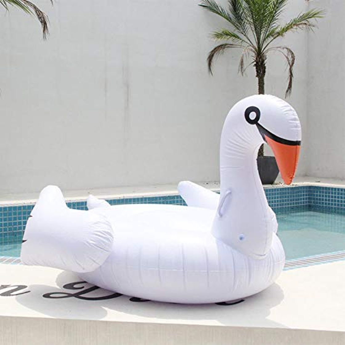 Product SPI Flotador de Piscina Inflable 150cm Swan Gigante para Adultos Flamingo Ride-On