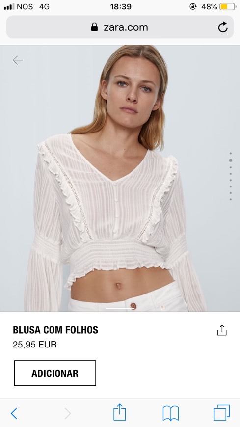 Producto Blusa com folhos 