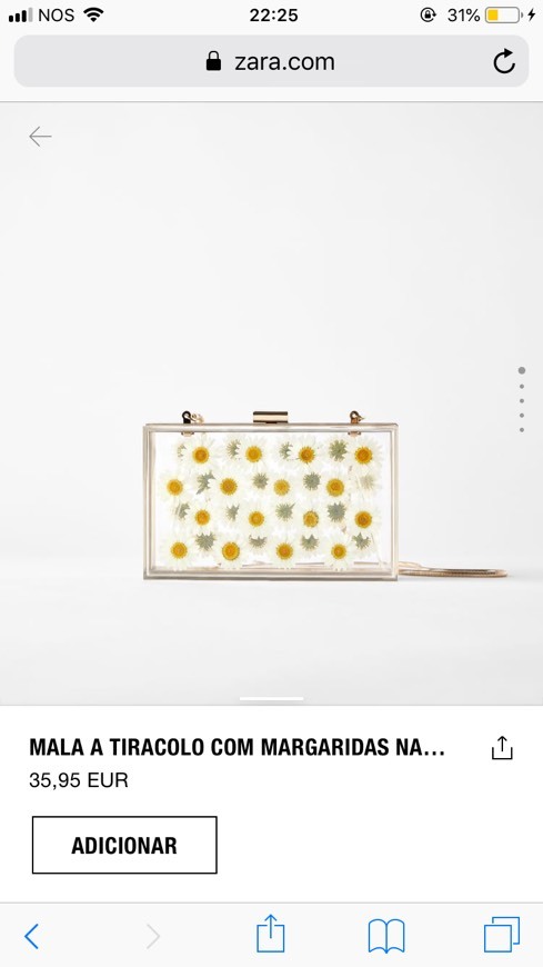 Product Mala tiracolo com margaridas 