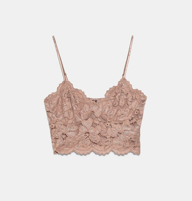 Social ZARA Top Bralette Renda